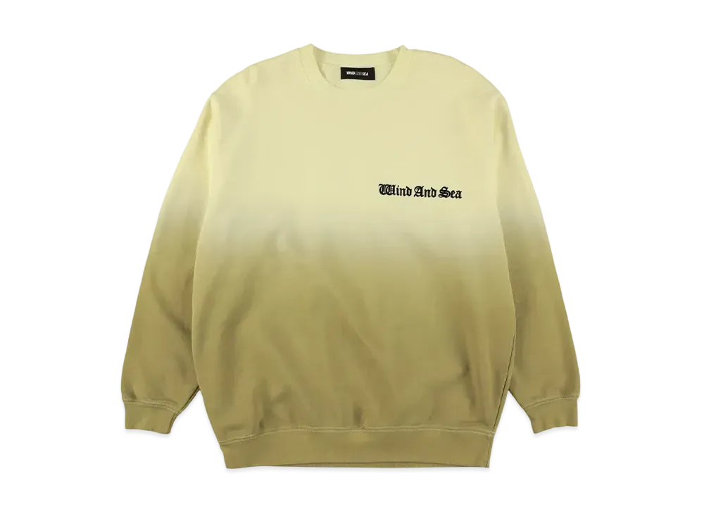 WIND AND SEA Gradetion Loneck Sweatshirt "Yellow"