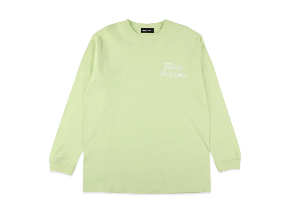 WIND AND SEA Flocky Processing Logo L/S Tee "Lime"