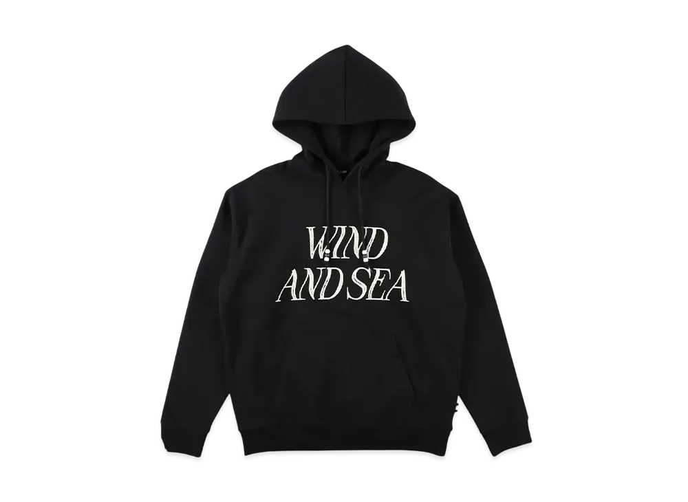 WIND AND SEA Beads Cord Logo Hooded Sweatshirt "Black"