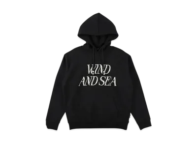 WIND AND SEA Beads Cord Logo Hooded Sweatshirt "Black"