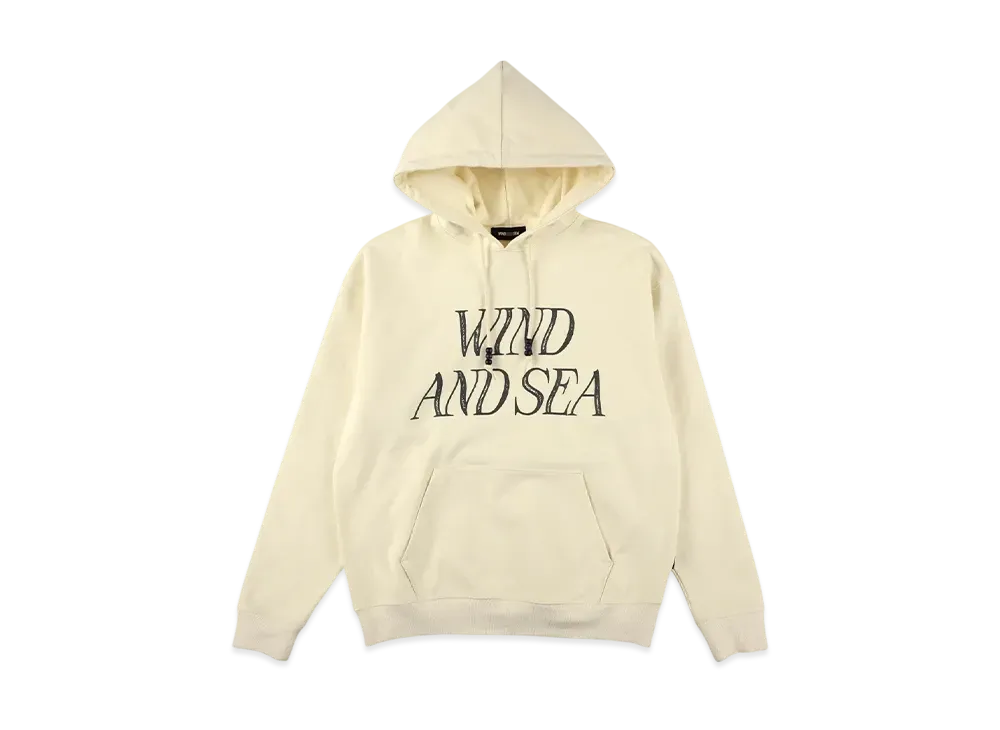 WIND AND SEA Beads Cord Logo Hooded Sweatshirt "Ivory"