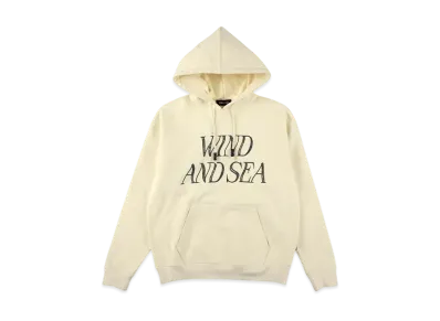 WIND AND SEA Beads Cord Logo Hooded Sweatshirt "Ivory"