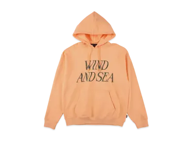 WIND AND SEA Beads Cord Logo Hooded Sweatshirt "MilkyOrange"