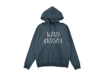WIND AND SEA Beads Cord Logo Hooded Sweatshirt "Blue"