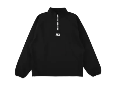 WIND AND SEA ES_Tech Cardbord Half Zip Shirt (Adult) "Black"