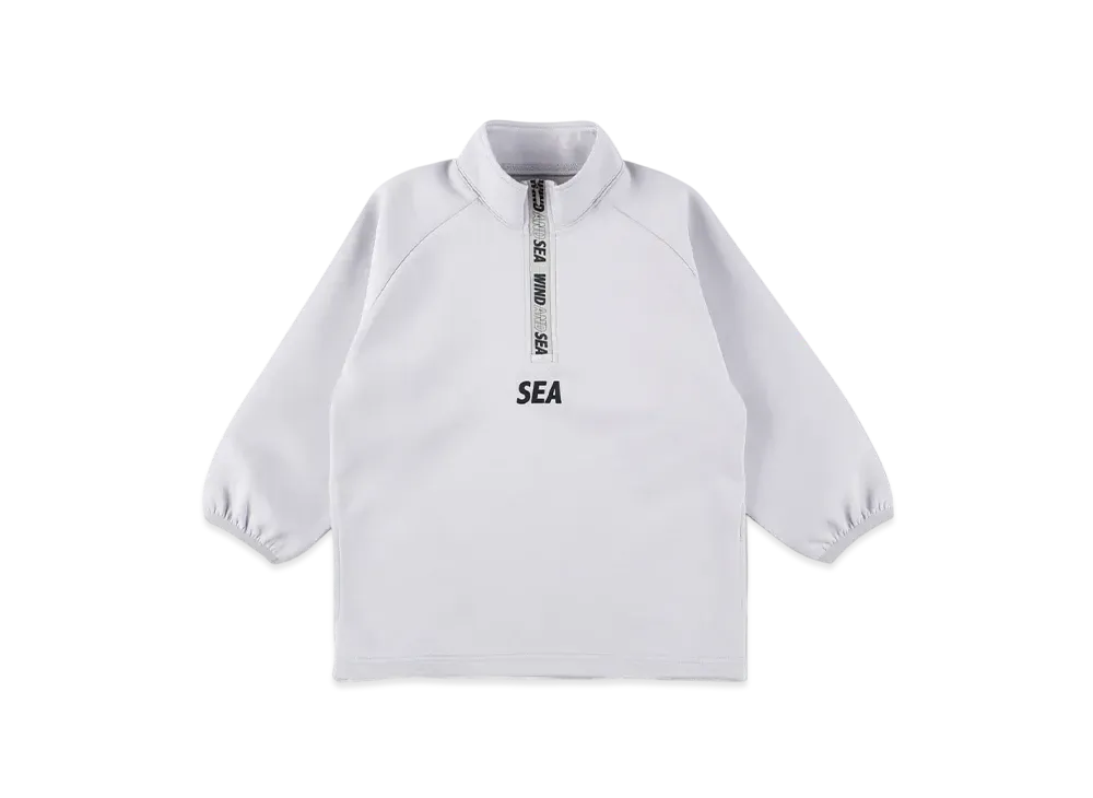 WIND AND SEA ES_Tech Cardbord Half Zip Shirt (Child) "Gray"