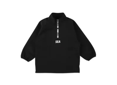 WIND AND SEA ES_Tech Cardbord Half Zip Shirt (Child) "Black"