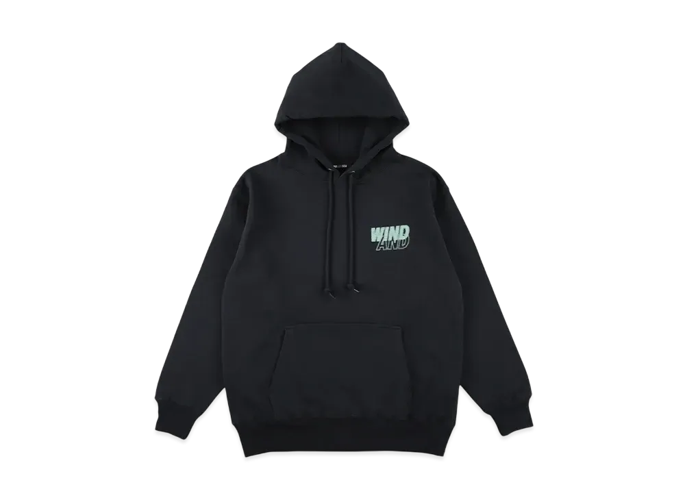 WIND AND SEA Line Halftone Sea Hooded Sweatshirt "Navy"