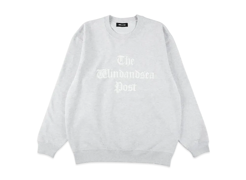 WIND AND SEA The Windandsea Post Crewneck Sweatshirt "Gray"