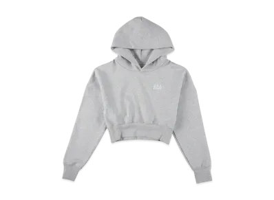 WIND AND SEA Cozy Cropped Hooded Sweatshirt(Ladies) "HeatherGray"