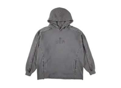 WIND AND SEA Sulfer Acid C-Off Hooded Sweatshirt "Chacoal"