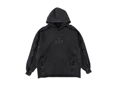 WIND AND SEA Sulfer Acid C-Off Hooded Sweatshirt "Black"
