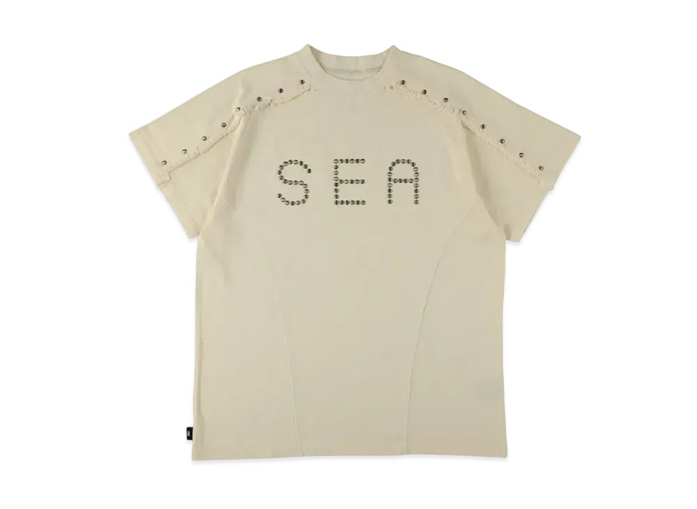 WIND AND SEA Sulfer Acid Studs C-Off S/S Top "Ecru"