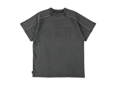 WIND AND SEA Sulfer Acid Studs C-Off S/S Top "Charcoal"