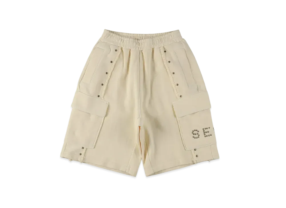 WIND AND SEA Sulfer Acid Studs Sweat Short "Ecru"