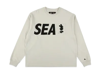 WIND AND SEA x Disney Mickey Pocket Silhouette LS Tee "White"