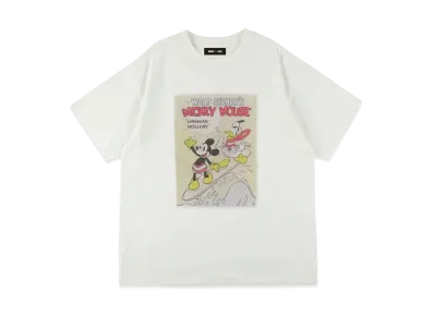 WIND AND SEA x Disney Mickey Donald Surfing SS Tee "White"