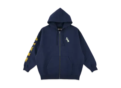 WIND AND SEA x Disney Pluto Zip Up Sweatshirt "Navy"
