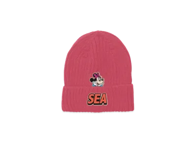 WIND AND SEA x Disney Minnie Patch Beanie "Pink"