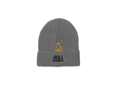 WIND AND SEA x Disney Pluto Patch Beanie "Gray"