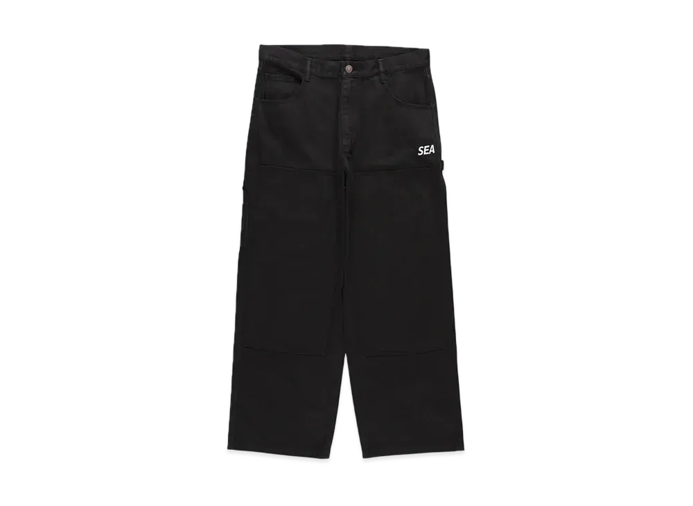WIND AND SEA Garment Dye Double Knee Pant "Black"