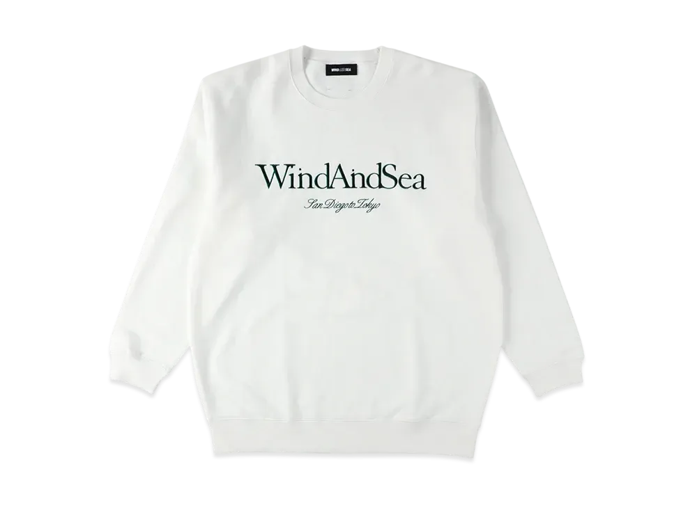 WIND AND SEA Frosting Logo Crewneck Sweatshirt "White"