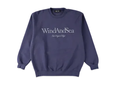 WIND AND SEA Frosting Logo Crewneck Sweatshirt "Navy"