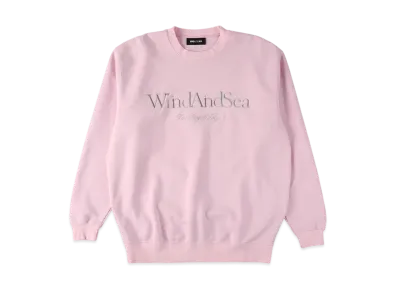 WIND AND SEA Frosting Logo Crewneck Sweatshirt "Pink"