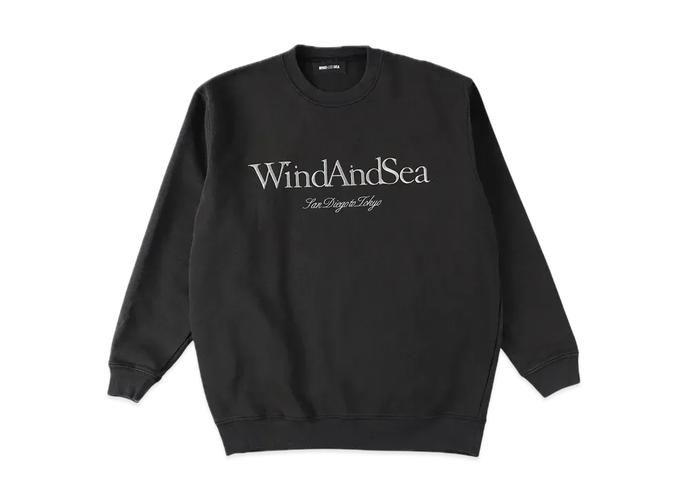WIND AND SEA Frosting Logo Crewneck Sweatshirt "Black"