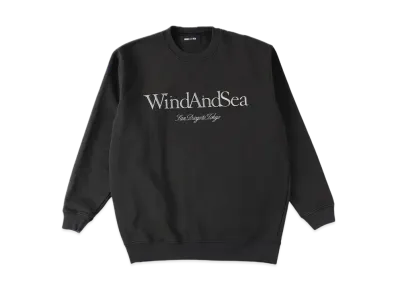 WIND AND SEA Frosting Logo Crewneck Sweatshirt "Black"