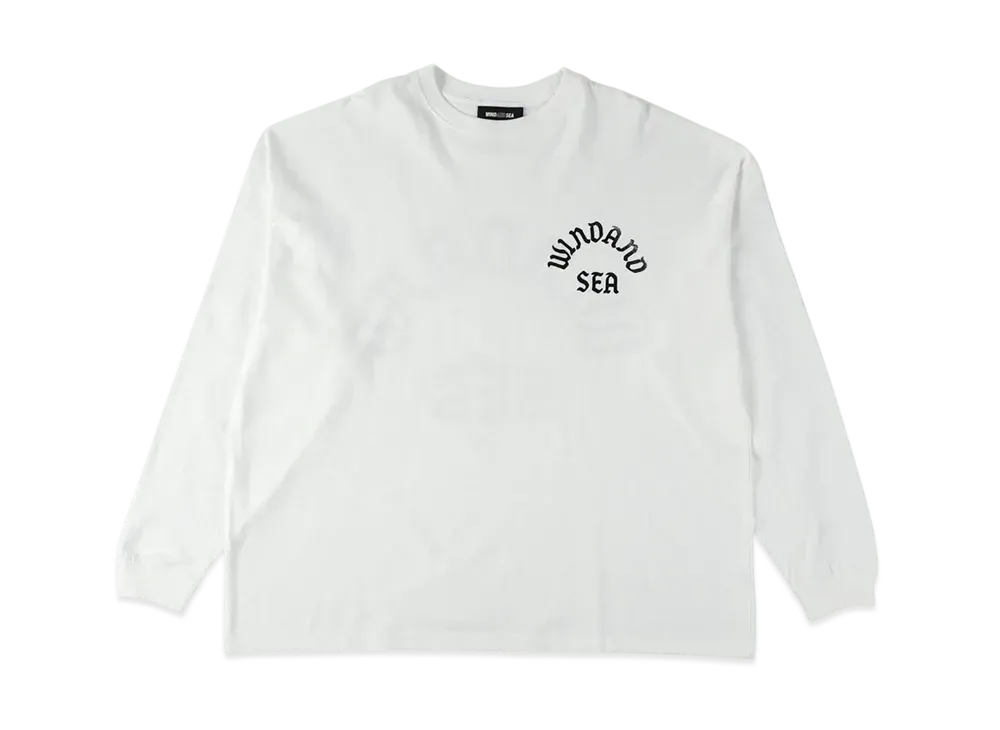 WIND AND SEA Faded Logo L/S Tee "White"