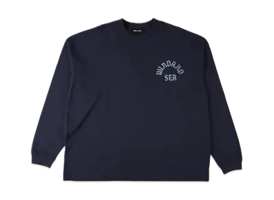 WIND AND SEA Faded Logo L/S Tee "Navy"