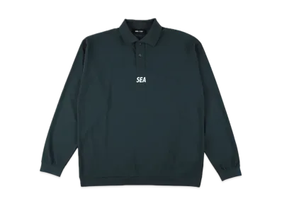 WIND AND SEA CT(Anti Seethrough) L/S Polo "SlateBlue"