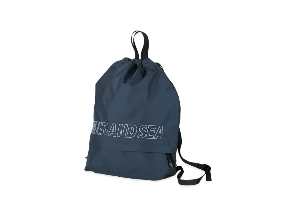 WIND AND SEA Logo Stitch Knapsack "Navy"