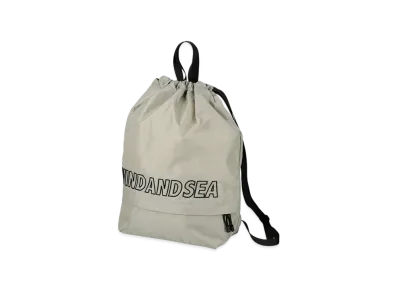 WIND AND SEA Logo Stitch Knapsack "IceGray"