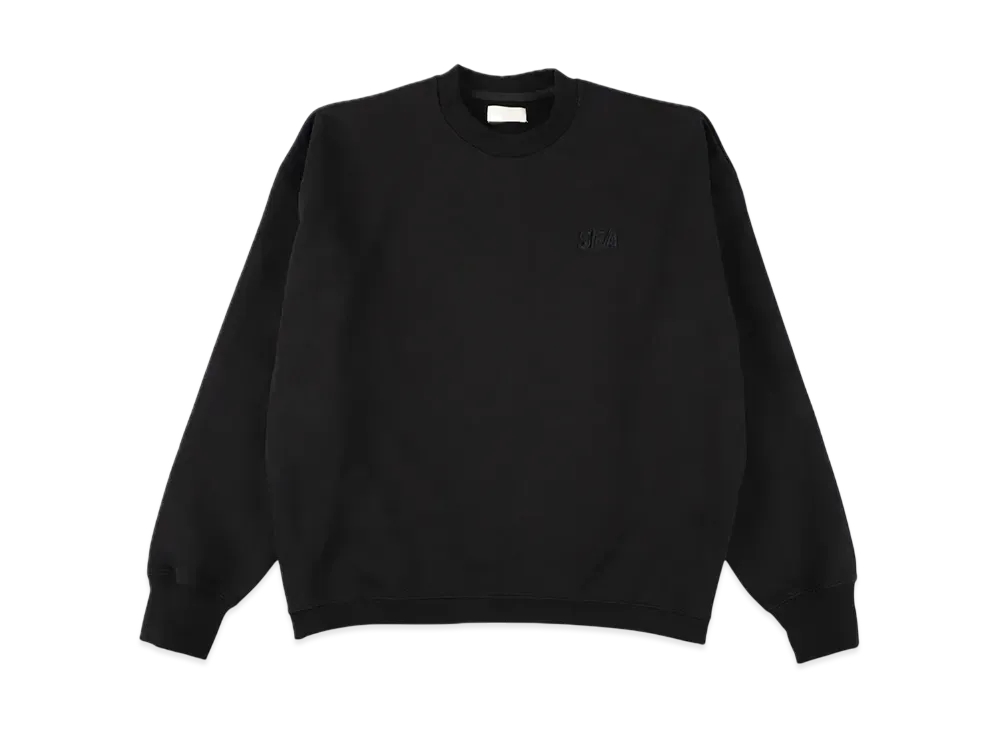 WIND AND SEA Cozy Crewneck Sweatshirt "Black"
