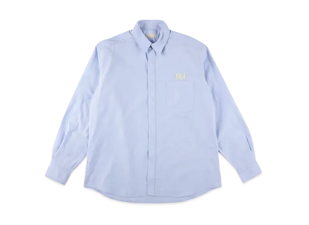 WIND AND SEA Cozy Oxford Shirt "Blue"