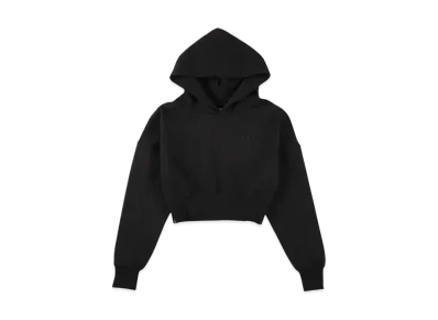 WIND AND SEA Cozy Cropped Hooded Sweatshirt(Ladies) "Black"