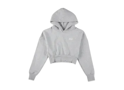 WIND AND SEA Cozy Cropped Hooded Sweatshirt(Ladies) "HeatherGray"