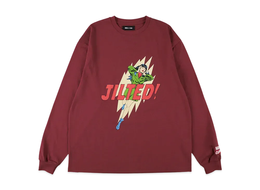 WIND AND SEA  x MARVEL Jilted / LS Tee "Burgundy"