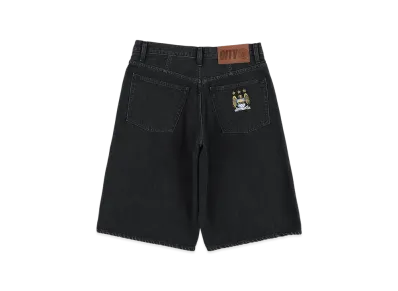 WIND AND SEA Man City Denim Short "Black"