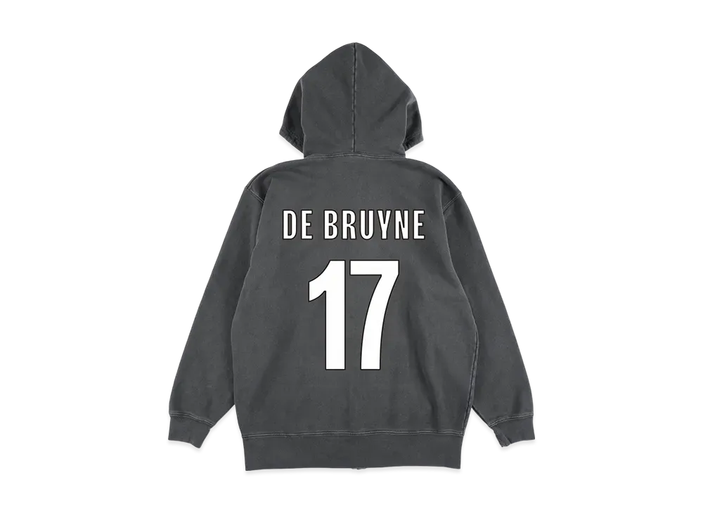 WIND AND SEA Man City Zip Up Sweatshirt (De Bruyne) "Black"