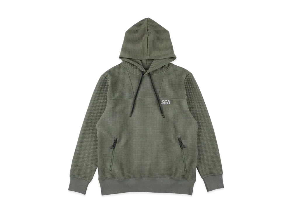 WIND AND SEA ES _Tex Dimensional Hooded Sweatshirt "OliveDab"