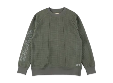 WIND AND SEA ES _Tex Dimensional Crewneck Sweatshirt "OliveDab"