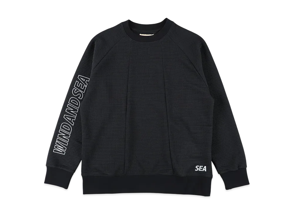 WIND AND SEA ES _Tex Dimensional Crewneck Sweatshirt "Black"