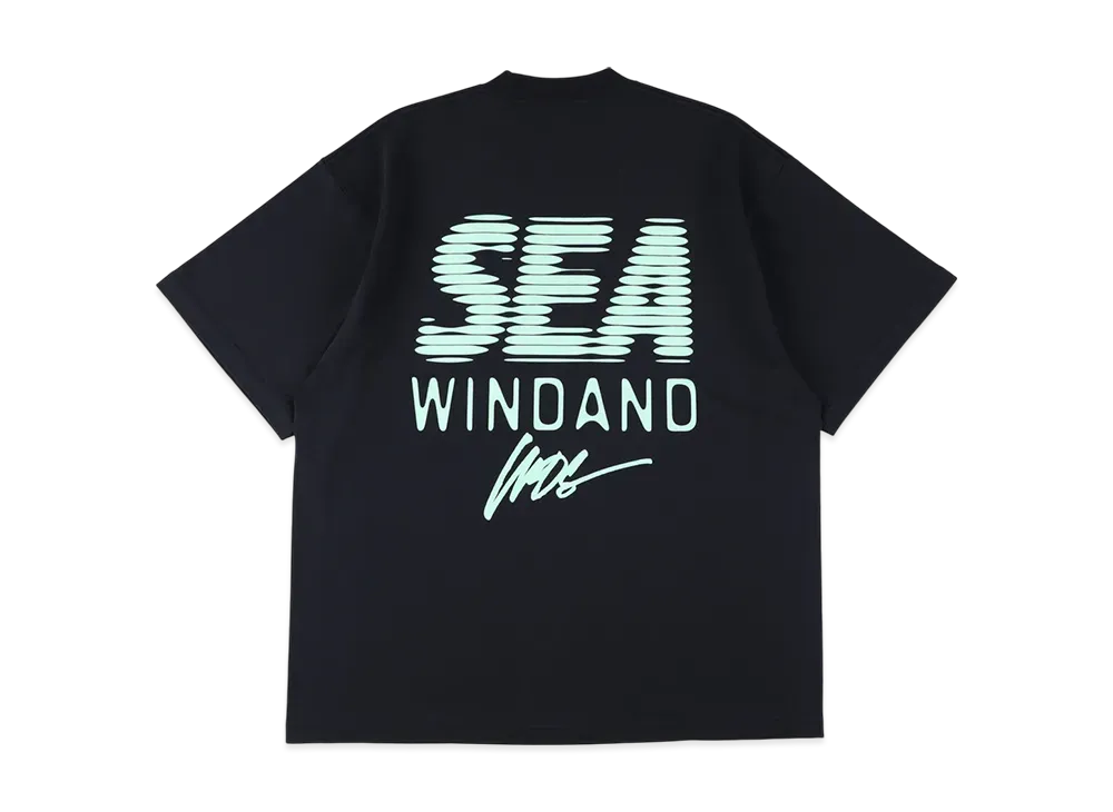 WIND AND SEA Line Halftone Sea S/S Tee "Navy"