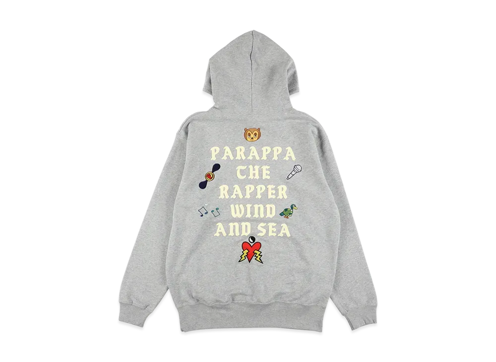 WIND AND SEA x PARAPPA THE RAPPER Hooded Sweatshirt "Ash"