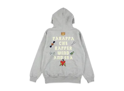 WIND AND SEA x PARAPPA THE RAPPER Hooded Sweatshirt "Ash"