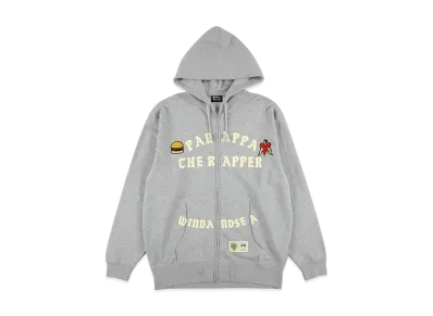 WIND AND SEA x PARAPPA THE RAPPER Zip Up Hoodie "Ash"