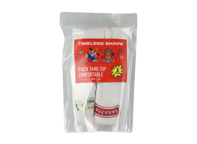 WIND AND SEA x PARAPPA THE RAPPER 2Pack Tank Top "White"